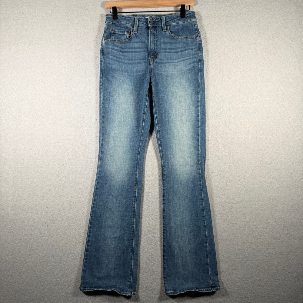 Levis 725 High Rise Bootcut Jeans Blue Medium Wash 29x34 18759-0121 Womens